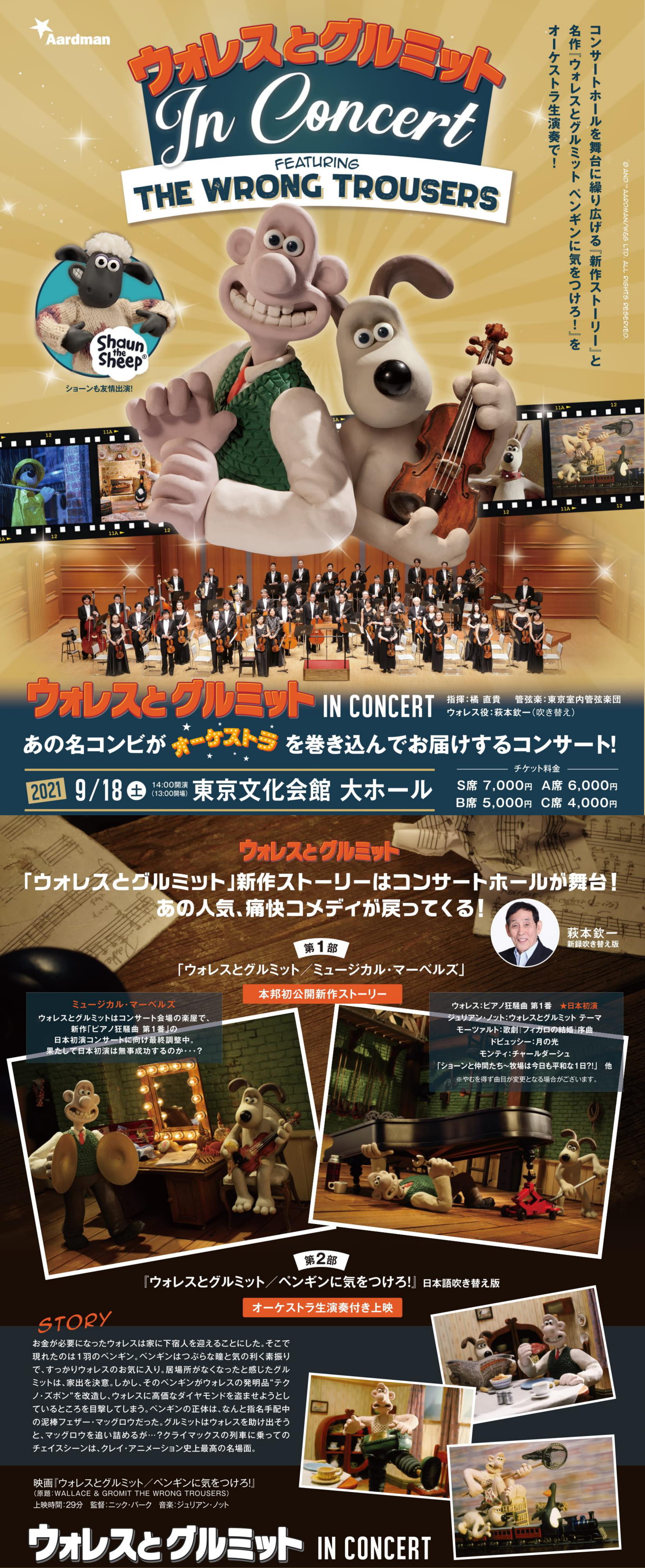 ウォレスとグルミット In Concert 楽天チケット チケット予約 購入